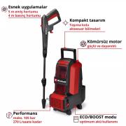 Einhell Hypresso 36/105 Kömürsüz Akülü Basınçlı Yıkama Makinası 4140160 Akü Hariç Fotoğrafı