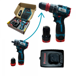 Catpower 1360 Kömürsüz Darbeli Akülü Matkap Vidalama 16V 2x2,0Ah