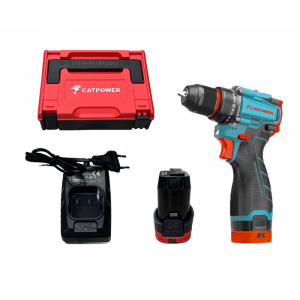 Catpower E1016 Kömürsüz Akülü Vidalama Matkap 16V 2x2,0Ah Çift Akü