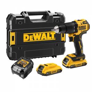 Dewalt DCD709D2T Kömürsüz Darbeli Matkap 18V 2Ah Çift Akü 65Nm