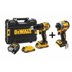 Dewalt DCD709D2T + DCF850 Kömürsüz Matkap ve Tork Vidalama 2li Set 18V