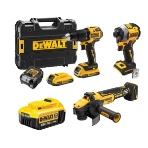 Dewalt Kömürsüz 3lü Makina Seti Taşlama Torklu ve Matkap