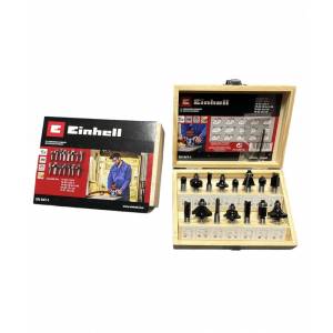 Einhell 15 Parça Ahşap Freze Uç Seti 8mm