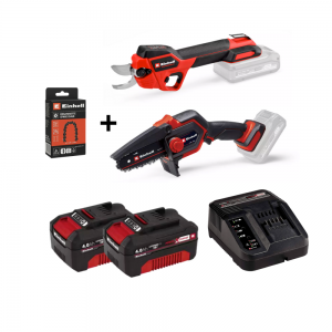 Einhell 2li Kömürsüz Dal Budama ve Testere Seti 2x4,0Ah Akülü
