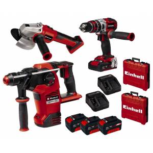 Einhell Kit Q4 36V Kırıcı Delici Matkap ve Taşlama Seti 4Ah
