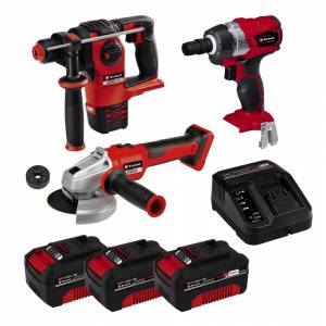 Einhell Kit111 3Lü Makina Seti Kırıcı Delici Taşlama Somun Sıkma 4Ah