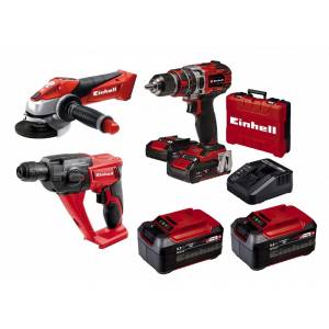 Einhell Kit17 Akülü Taşlama Delici ve Darbeli Matkap Seti 18V 5,2Ah