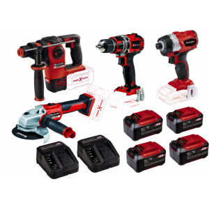  Einhell Kit21 4 Parça Makina Seti 5.2Ah Kömürsüz 18V