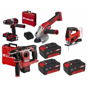 Einhell Kit8 Akülü Dekupaj Kırıcı Taşlama ve Darbeli Matkap Seti
