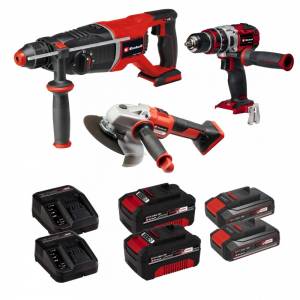 Einhell Pro1 Kömürsüz 3lü Makina Seti Matkap Hilti Taşlama 4Ah