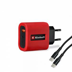 Einhell USB Hızlı Şarj Cihazı USB-C PD + PPS 65W Type-C Kablo dahil  4514149